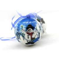 Wholesale Cheap Transparent Plastic Ball  Festive Gift Hollow Ornament  Christmas Ball