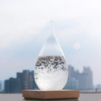 Valentine's Day present Creative Stylish Desktop Drops Storm Glass Barometer