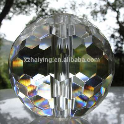 Professional Customized clear Acrylic facet punching ball decoration ball for stair handrail and shopping mall