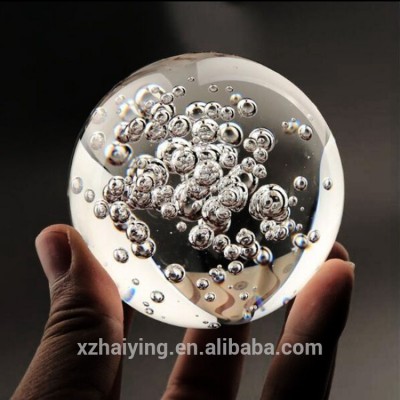 New Acrylic resin Indoor Fountains Bubbles Ball Crafts Home Water Fountain Decorative resin Feng shui Balls terrarium decor